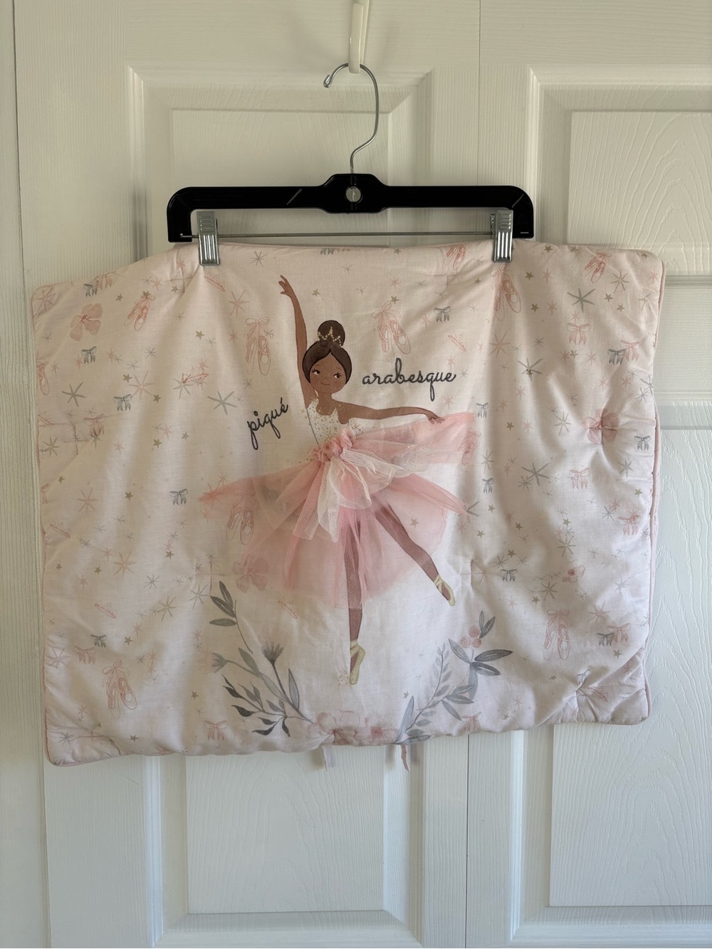 Pottery Barn Kids Cotton Ballerina Flower Garland Pillow Cover Sham Pink Tutu